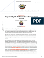 Kalipak 601 - 558-Watt Portable Solar Generator Review