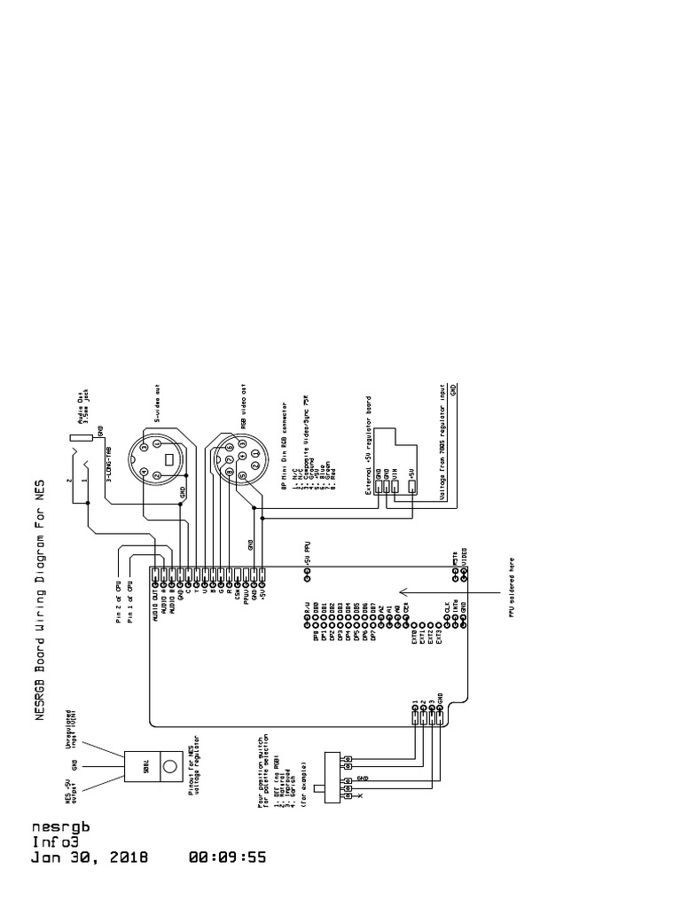 NESRGB Wiring Diagram NES | PDF