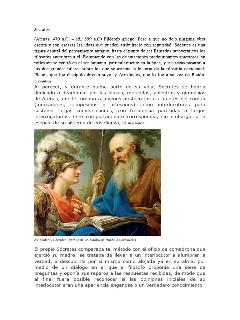 Filosofía y Método de Sócrates | PDF | Sócrates | Platón