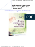 Test Bank For Physical Examination and Health Assessment 7th Edition Carolyn Jarvis