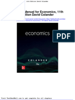 Solution Manual For Economics 11th Edition David Colander