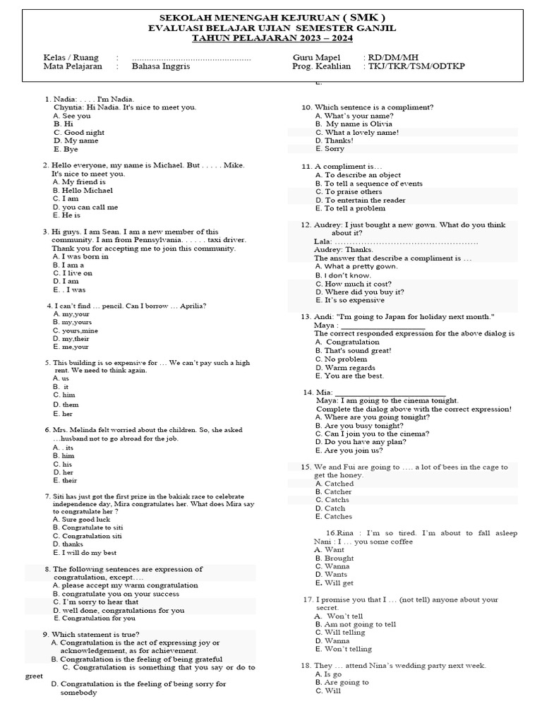 Menguasai Pemahaman Teks Deskriptif: Kunci Sukses Soal Bahasa Inggris Kelas X KD 3.1 Menguasai Pemahaman Teks Deskriptif: Kunci Sukses Soal Bahasa Inggris Kelas X KD 3.1