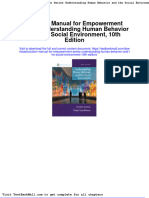 Solution Manual For Empowerment Series Understanding Human Behavior and The Social Environment 10th Edition