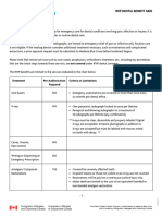 Dental Benefit Grid