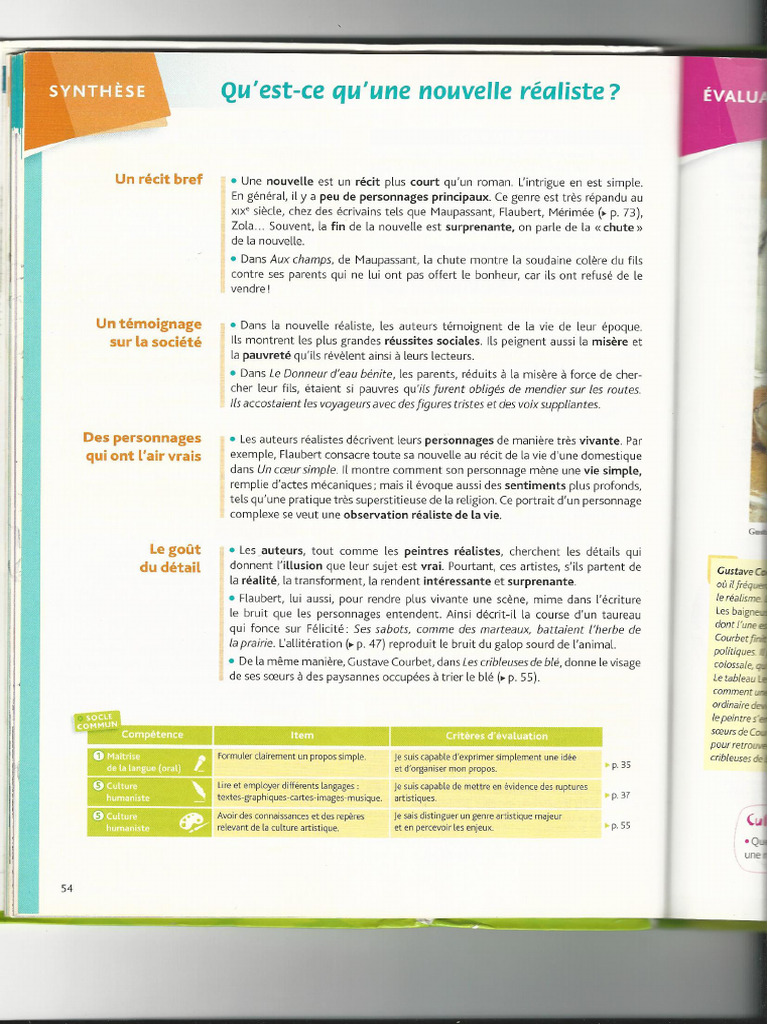 Définition de La Nouvelle Réaliste | PDF