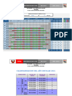 Calendarizacion Del Año Escolar 2021