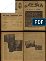 El Mundo Semanario Ilustrado. 1894. Tomo 1. No. 2. Noviembre 11.