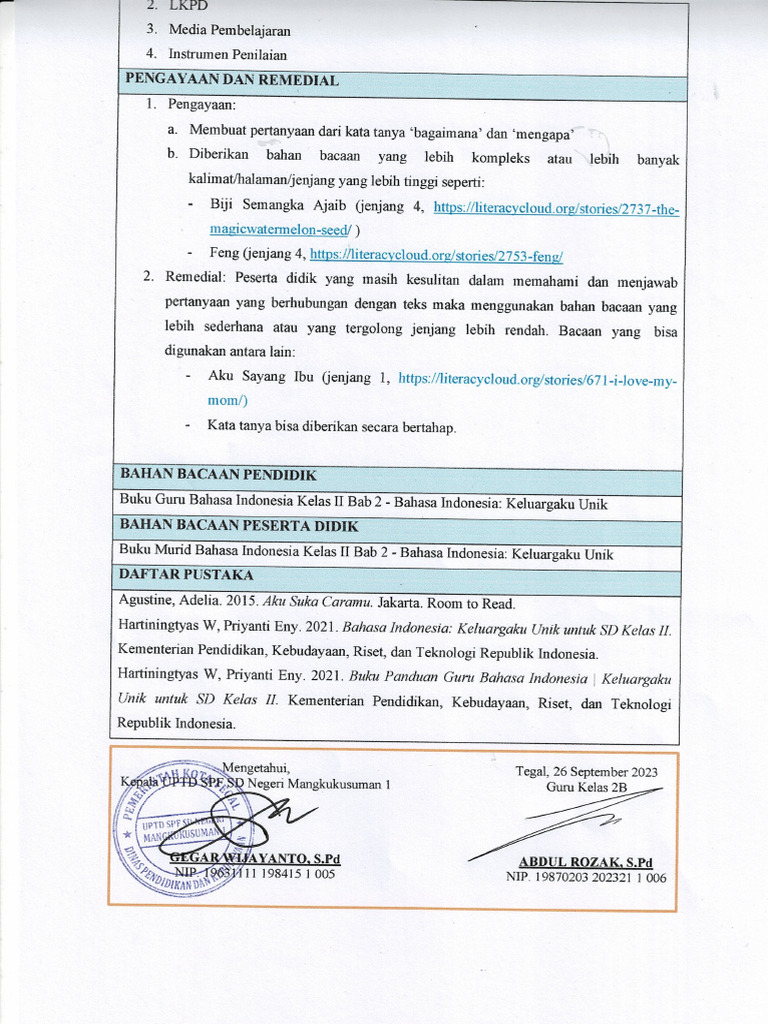 TTD RPP | PDF