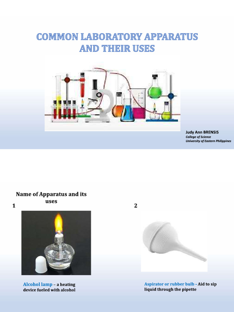 Common Laboratory Apparatus PDF