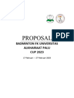 Proposal Pertandingan Badminton PRODI