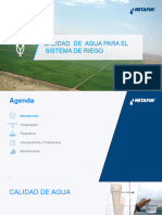 Calidad de Agua de Riego & Mantenimiento - PPT 2022
