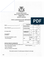 P5 English CatholicHigh 2022 EOY Exam Papers