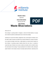 Waste Shoe-Lutions: Project Task 1