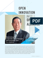Open Innovation Open Alliance: Maximizing Our Corporate Value Through Self-Evolution and Co-Creation