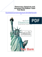 Enduring Democracy American and Texas Government 3rd Edition Yalof Test Bank