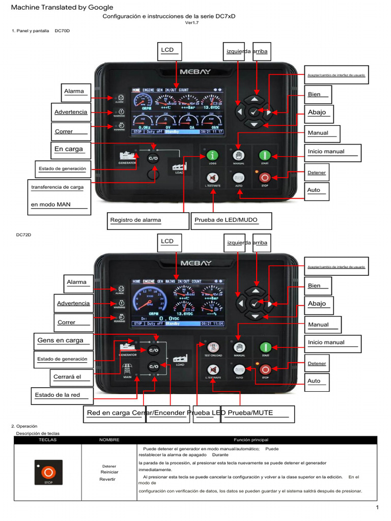 DC-72D-Manual (1) - 2 | PDF | Ingenieria Eléctrica | Contraseña