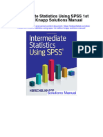 Intermediate Statistics Using Spss 1st Edition Knapp Solutions Manual