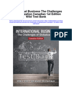 International Business The Challenges of Globalization Canadian 1st Edition Wild Test Bank