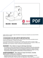 Machine à coudre SINGER m2405-Traces d'utilisation possi