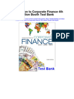 Introduction To Corporate Finance 4th Edition Booth Test Bank