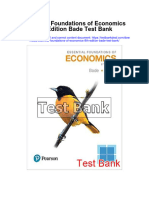 Essential Foundations of Economics 8th Edition Bade Test Bank
