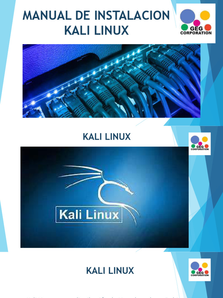 Manual de instalacion kali linux pdf arranque distribuci n de linux