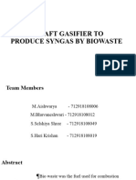 Down Draft Gasifier Using To Produce Bio Gas by Biowaste