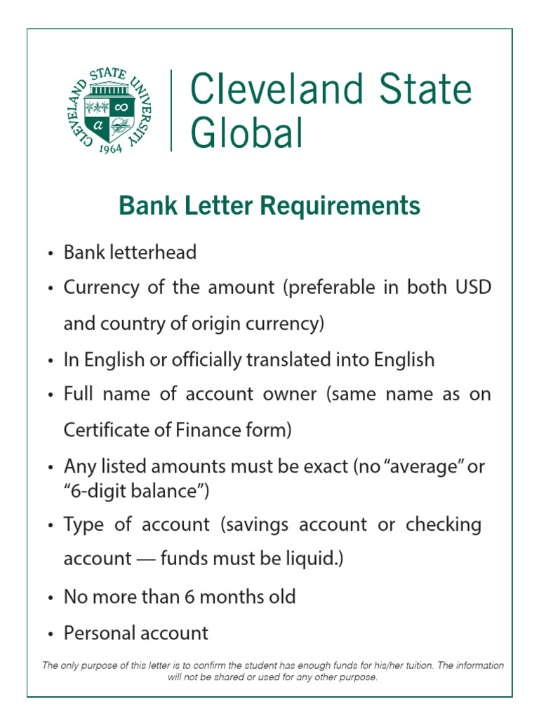 CSU Bank Letter | PDF