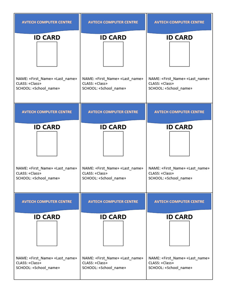 Id Card Designing | PDF