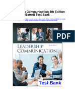 Leadership Communication 4th Edition Barrett Test Bank