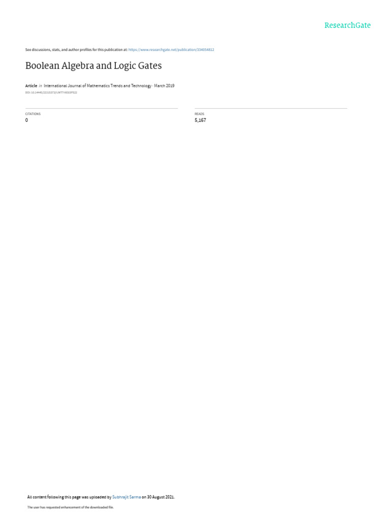 Boolean Algebra and Logic Gates Explained | PDF | Boolean Algebra ...