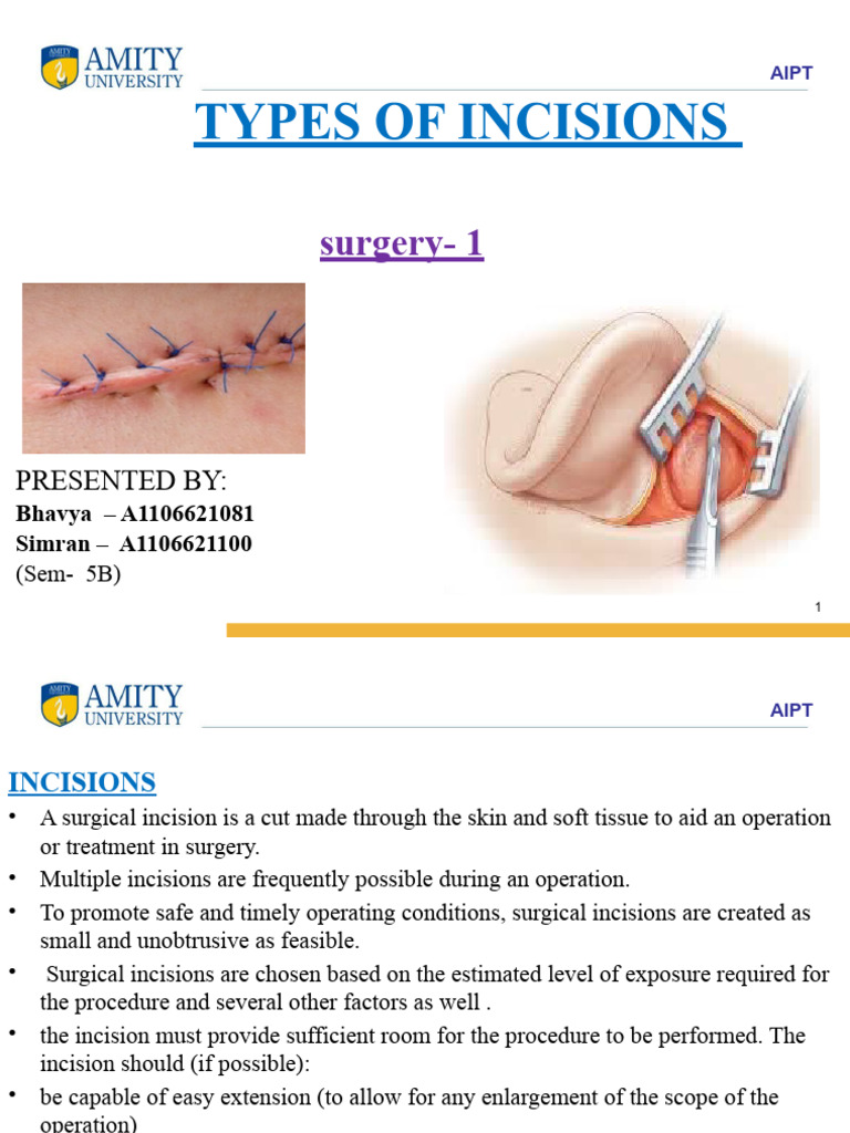 Types of Incision | PDF | Abdomen | Surgery