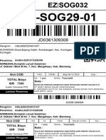 BDO-SOG29-01: Non Cod TOTAL Biaya IDR 7500 Note