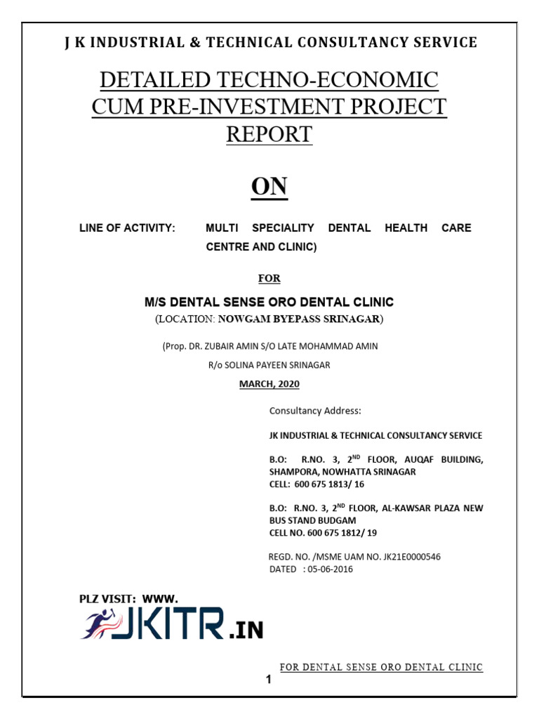 Dental Clinic PDF Dentistry Depreciation