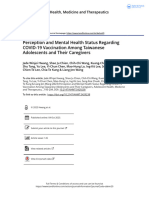 Perception and Mental Health Status Regarding COVID-19 Vaccination Among Taiwanese Adolescents and Their Caregivers