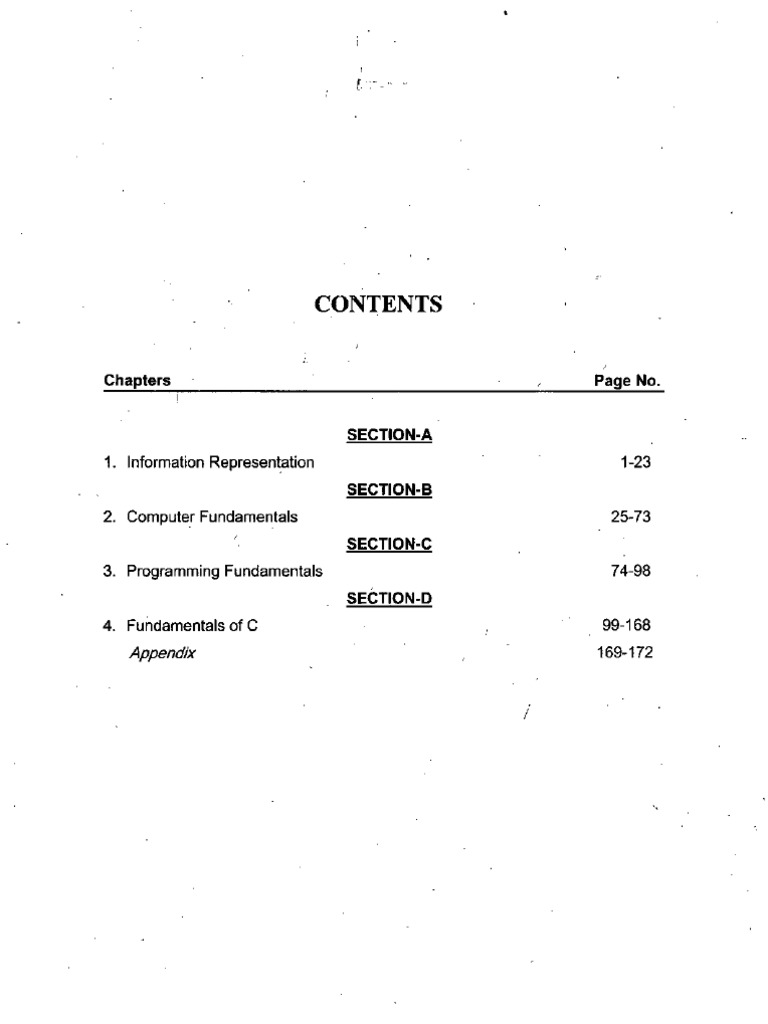 Computer Fundamentals & Programming in C C-101 | PDF