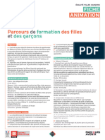 Parcours de Formation Des Filles Et Des Garcons