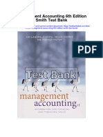 Management Accounting 6th Edition Smith Test Bank