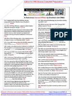 SSC MTS 2022 GK Current Affairs (Eng)