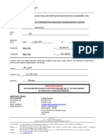 Turnover Declaration Form - Template