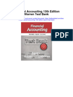 Financial Accounting 13th Edition Warren Test Bank