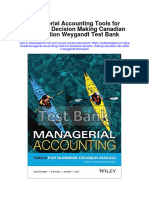 Managerial Accounting Tools For Business Decision Making Canadian 4th Edition Weygandt Test Bank