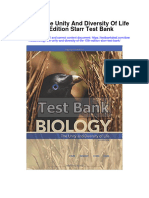 Biology The Unity and Diversity of Life 15th Edition Starr Test Bank