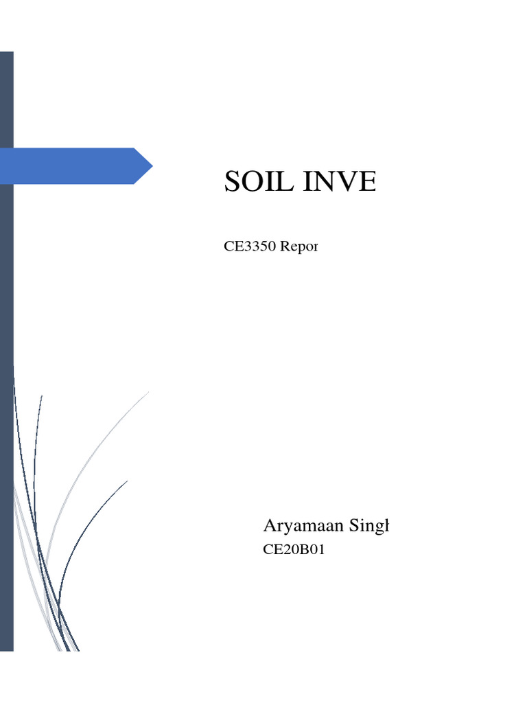 Soil Exploration Report | PDF | Civil Engineering | Applied And ...