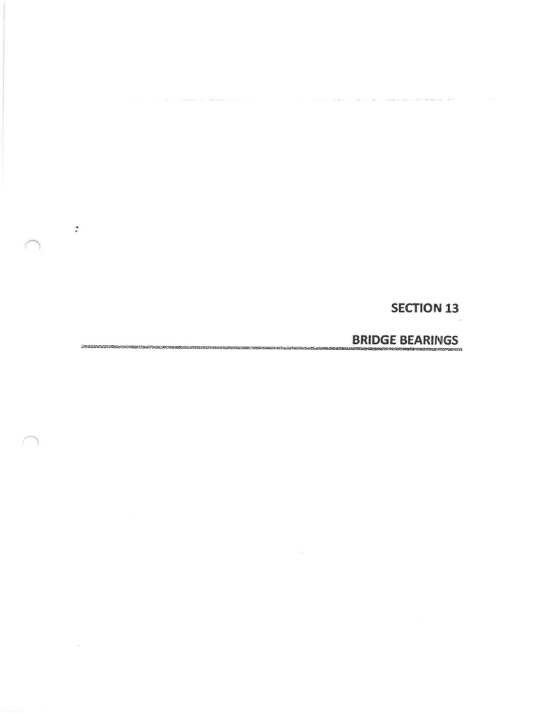 Section 13 - Bridge Bearings | PDF