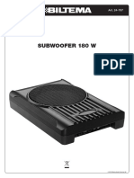 Biltem Subwoofer 24 797 - Manual