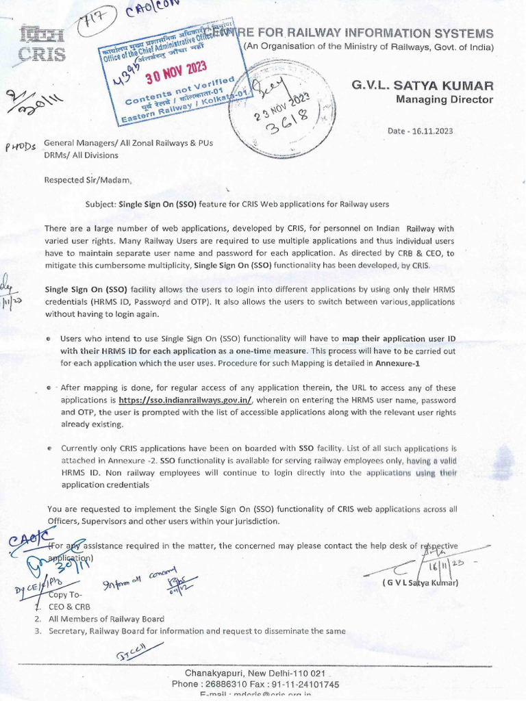 Single Sign On (Sso) Cris Guideline 0001 PDF