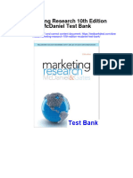 Marketing Research 10th Edition Mcdaniel Test Bank