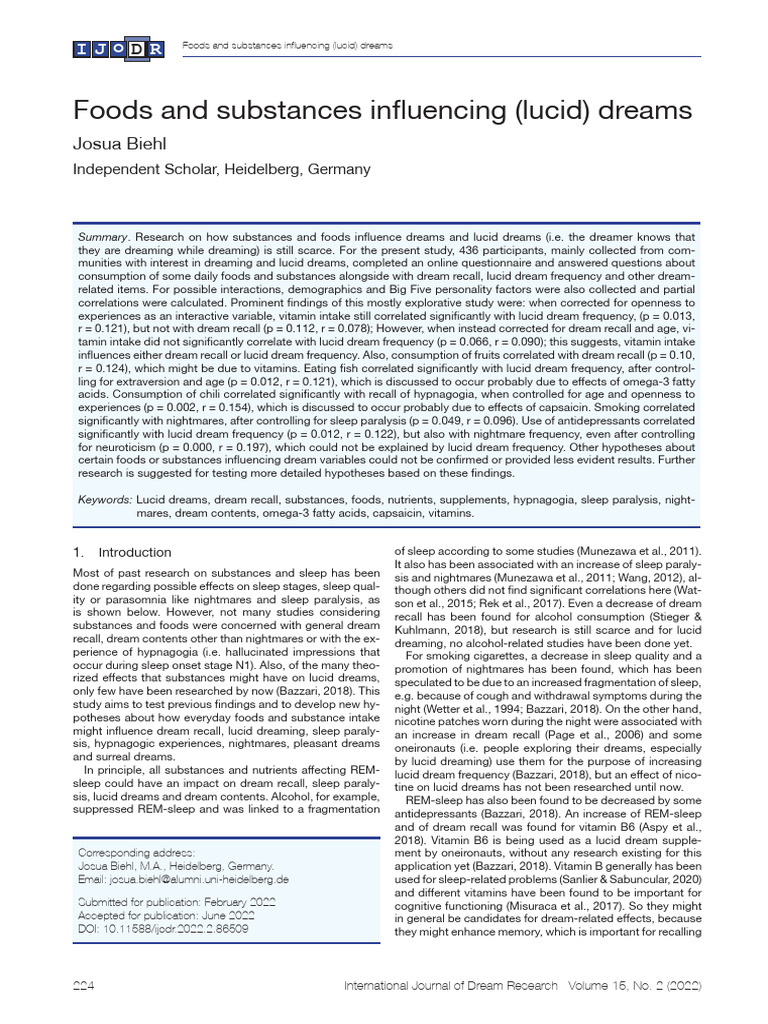 86509-Article Text-241289-1-10-20221014 | PDF | Dream | Rapid Eye ...