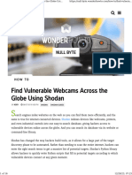 How to Find Vulnerable Webcams Across the Globe Using Shodan « Null Byte WonderHowTo